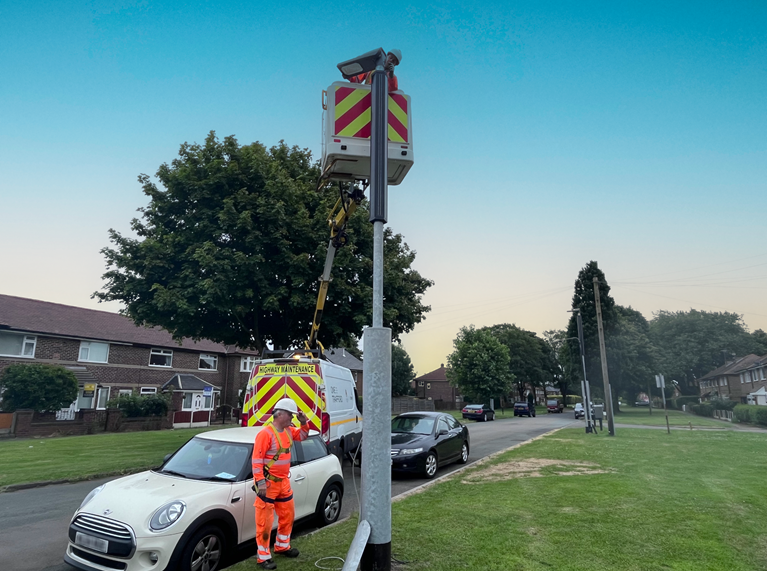 Trafford reveals first solar hybrid streetlights in move to decarbonise