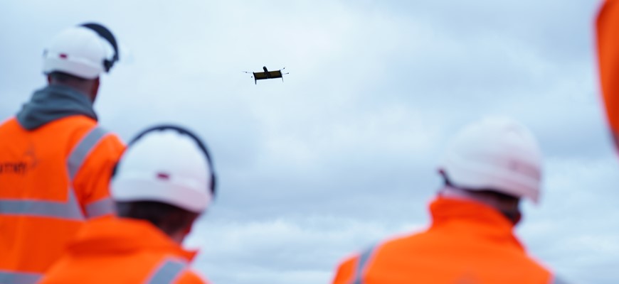 AmeyVTOL首次在英国进行“视线之外”无人机检查试验